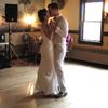 Bride and Groom on the dance floor for their first dance.