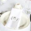 Place Setting for an elegant Winter White Wedding!